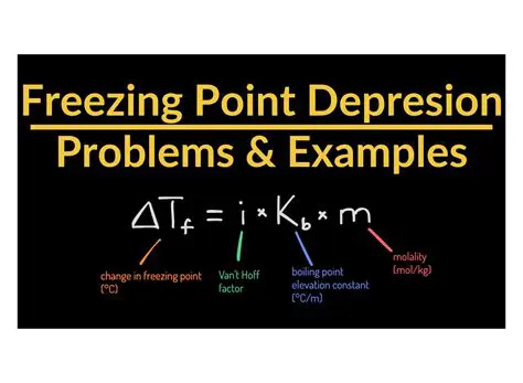 Calculating Freezing Point Depression