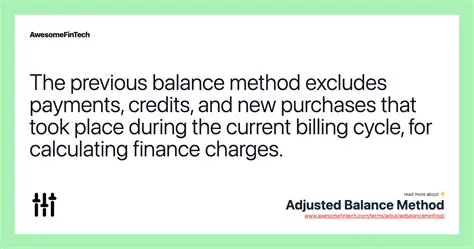 Calculating Interest Charges with the Adjusted Balance Method