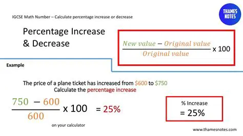 Calculating Percentage Increases