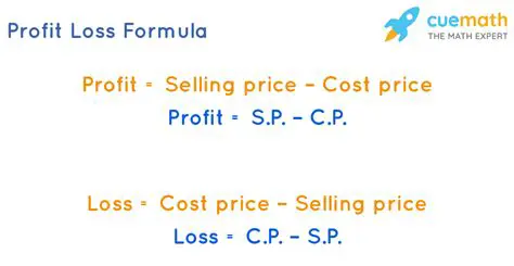 Calculating Profit or Loss