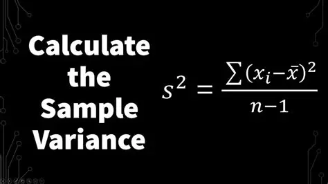 Calculating Sample Variance