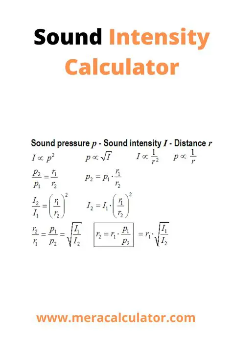 Calculating Sound Intensity