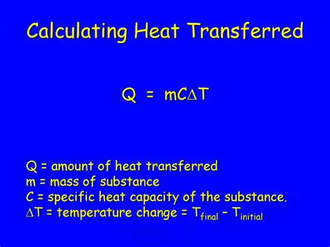 Calculating the Amount of Heat Transferred