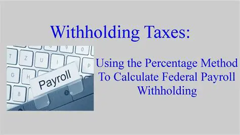 Calculating the Amount Withheld