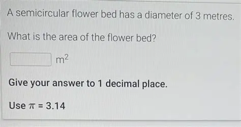 Calculating the Area of the Flower Bed