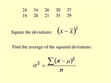 Calculating the Average of Squared Deviations