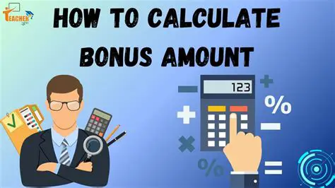 Calculating the Bonus Amount