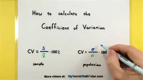 Calculating the Coefficient of Variation