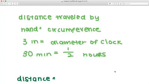 Calculating the Distance Traveled by the Minute Hand