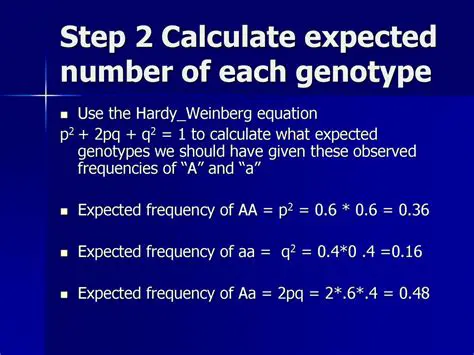 Calculating the Expected Population