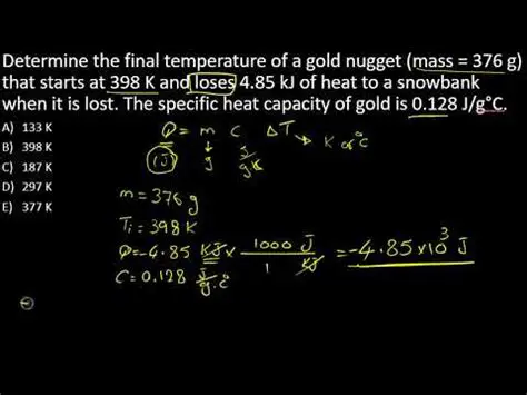 Calculating the Final Temperature of Gold