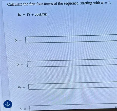 Calculating the First Four Terms of Sequence 1