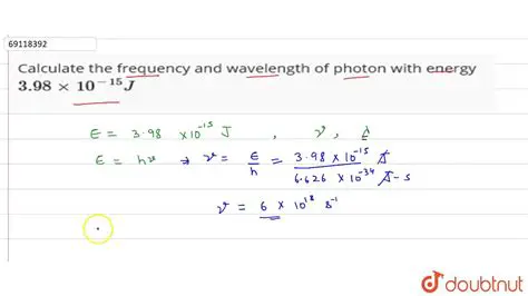 Calculating the Frequency of a Photon