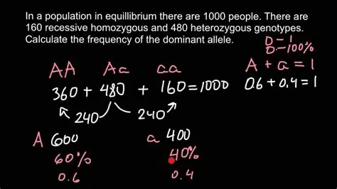Calculating the Frequency of the Recessive Allele