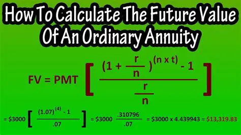 Calculating the Future Value of an Ordinary Annuity and Determining Interest