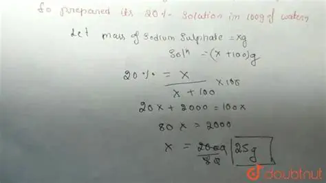 Calculating the Mass of Sodium