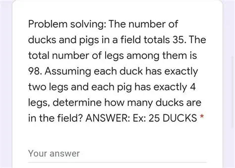 Calculating the Number of Ducks Needed