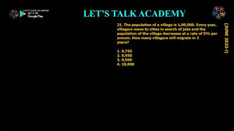 Calculating the Population Decline