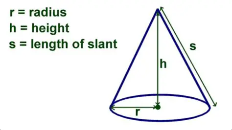 Calculating the Radius and Slant Height