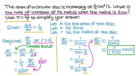 Calculating the Rate of Change of the Radius