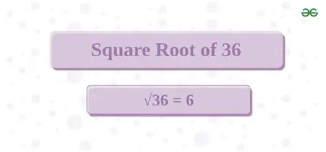Calculating the Square Root of 36