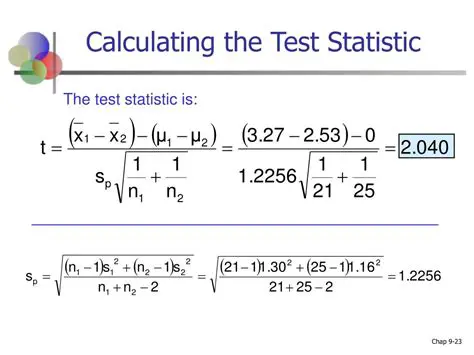 Calculating the Test Statistic