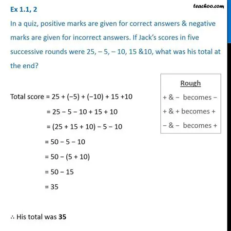 Calculating the Total Marks for Correct Answers