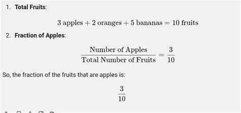 Calculating the Total Number of Fruits