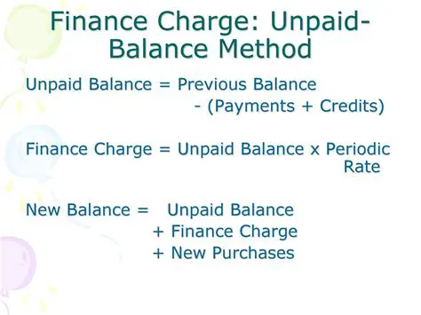 Calculating Unpaid Balance