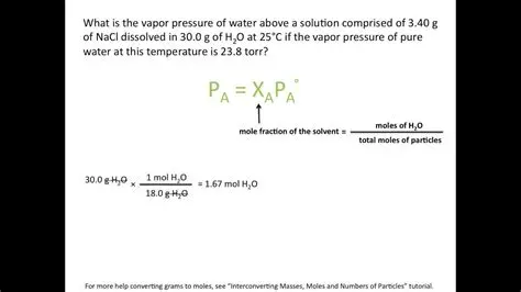 Calculating Vapour Pressure