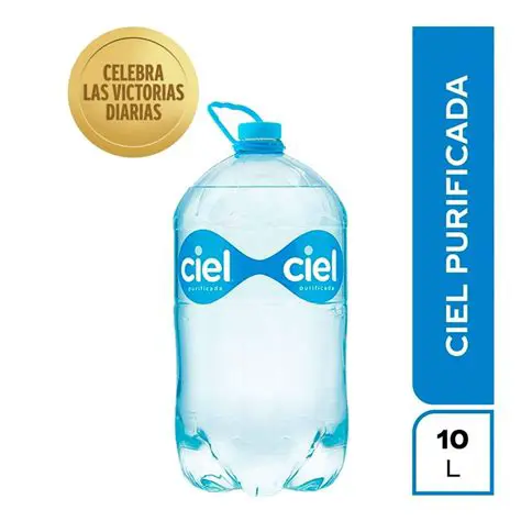 Capacidad de la botella de 10 litros