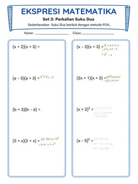 Cara Membaca Ekspresi Matematika