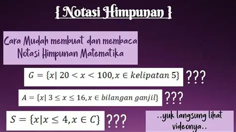 Cara Membuat Nama Himpunan