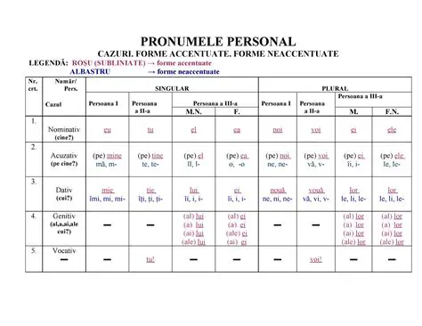 Cazul Pronumelor Personale de Politete