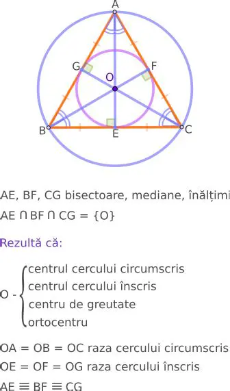 Cercul Circumscris unui Triunghi Echilateral