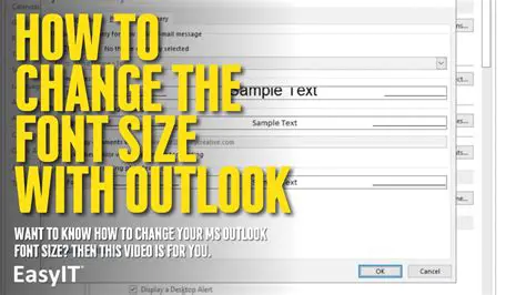 Change the font size and weight