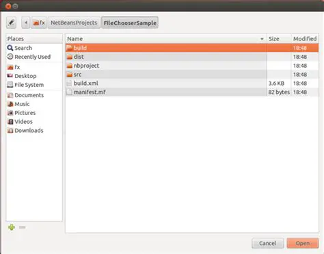 Changing the File Chooser Appearance