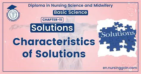 Characteristics of a Solution