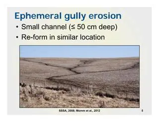 Characteristics of Ephemeral Erosion