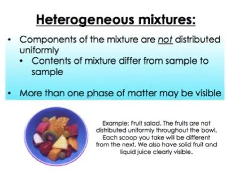 Characteristics of Heterogeneous Mixtures