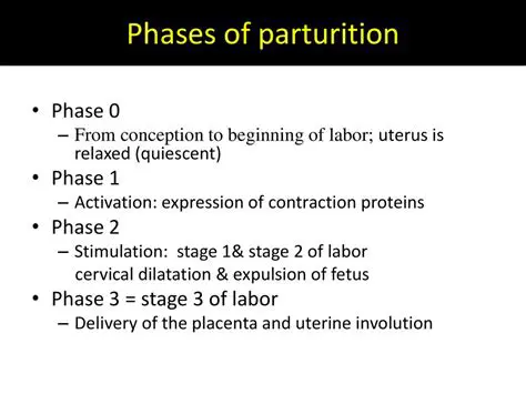 Characteristics of Parturition