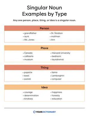 Characteristics of Singular Nouns