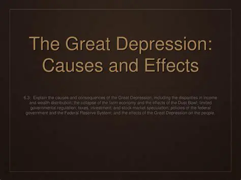 Characteristics of the Great Depression