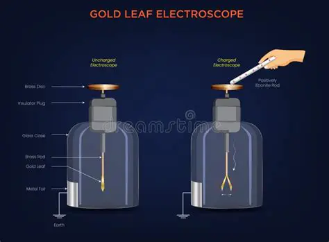 Charging a Gold Leaf Electroscope Positively by Induction