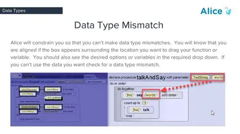 Check for data type mismatches