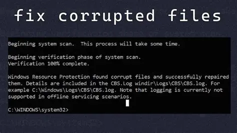 Check for file system corruption