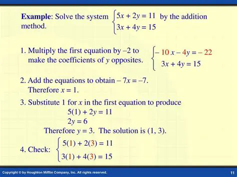 Check if the coefficients are opposites