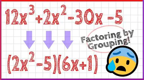 Check if the polynomial can be factored by grouping