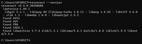 Check Tesseract configuration