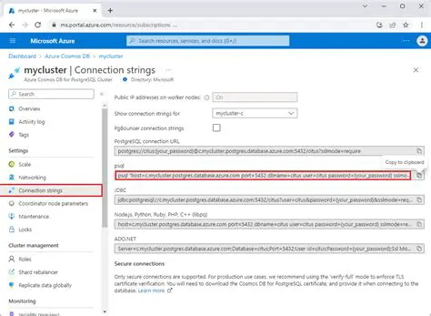 Check the connection string